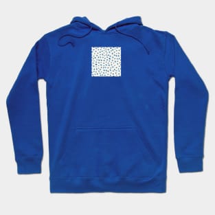 Minimal Blue Dots Paint Art Hoodie